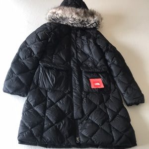Black northface parka